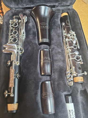 USED Backun Q Series Bb Clarinet (2nd Generation, Gren/Silver/Eb Lever)