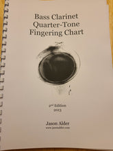 Load image into Gallery viewer, Jason Alder Quarter Tone Finger Charts for clarinet and bass clarinet