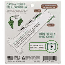 Load image into Gallery viewer, Key Leaves Soprano Sax Key Props