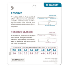 Load image into Gallery viewer, Reserve Bb Clarinet Reed Sampler Packs