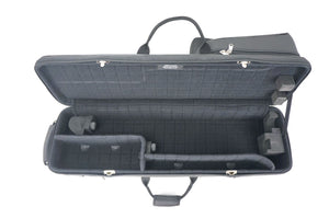 Marcus Bonna Bass Clarinet Case (Low C) w/ Detachable Bell Section, Black Nylon