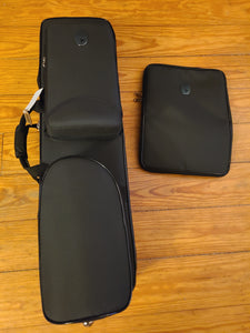 Marcus Bonna Bass Clarinet Case (Low C) w/ Detachable Bell Section, Black Nylon