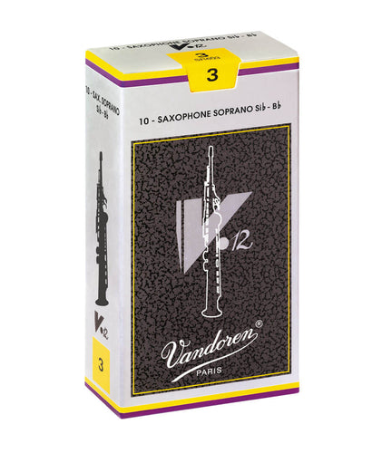 Vandoren V12 Soprano Saxophone Reeds (Box of 10)