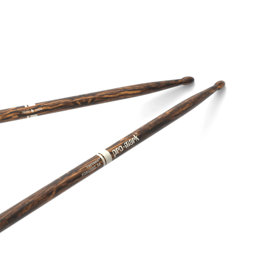 ProMark Classic Forward 5B FireGrain Hickory Drumstick, Oval Wood Tip