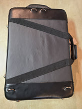 Load image into Gallery viewer, Marcus Bonna Triple Clarinet Case- Black Leather- CARBON FIBER