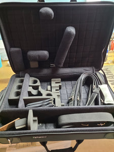 Marcus Bonna Triple Clarinet Case- Black Leather- CARBON FIBER