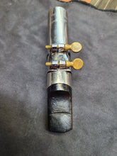 Load image into Gallery viewer, USED Brilhart Metal Tenor Saxophone Mouthpiece (w/ ligature)