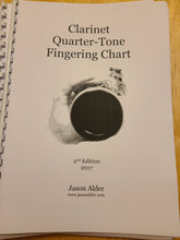 Load image into Gallery viewer, Jason Alder Quarter Tone Finger Charts for clarinet and bass clarinet
