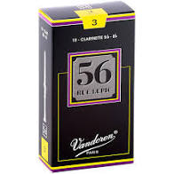 Vandoren 56 Rue Lepic Clarinet Reeds- Box of 10