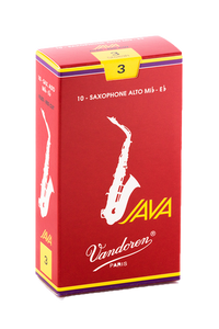 Vandoren Java (Red) Alto Saxophone Reeds- Box of 10