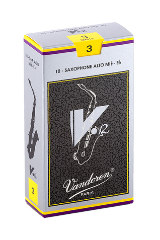 Vandoren V12 Alto Saxophone Reeds- Box of 10