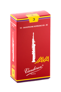 Vandoren Java (Red) Soprano Saxophone Reeds- Box of 10