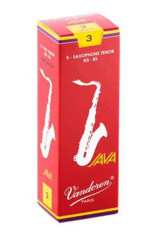 Vandoren Java (Red) Tenor Saxophone Reeds- Box of 5
