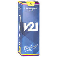 Vandoren V21 Bass Clarinet Reeds- Box of 5