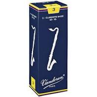 Vandoren Traditional Bass Clarinet Reeds- Box of 5